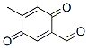 1,4-Cyclohexadiene-1-carboxaldehyde, 4-methyl-3,6-dioxo- (9CI) Struktur