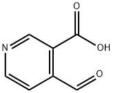 3-Pyridinecarboxylic acid, 4-formyl- (9CI) Struktur