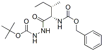 2-[(2S,3S)-2-[[(Benzyloxy)carbonyl]amino]3-methyl-1-oxopentyl]hydrazine-1-carboxylic acid tert-butyl ester Struktur