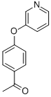 1-[4-(pyridin-3-yloxy)phenyl]ethan-1-one Struktur