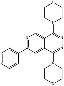 1,4-dimorpholino-7-phenylpyrido(3,4-d)pyridazine Struktur