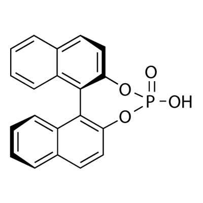 (R)-(-)-1,1'-Binaphthyl-2,2'-diyl hydrogenphosphate Struktur