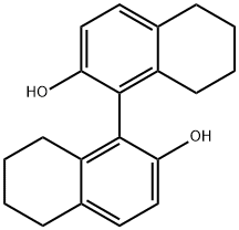 (R)-(+)-5,5',6,6',7,7',8,8'-OCTAHYDRO-1,1'-BI-2-NAPHTHOL Struktur