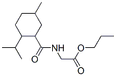 propyl N-[[5-methyl-2-(isopropyl)cyclohexyl]carbonyl]glycinate Struktur