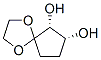 1,4-Dioxaspiro[4.4]nonane-6,7-diol,cis-(9CI) Struktur