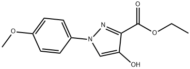 ETHYL 4-HYDROXY-1-(4-METHOXYPHENYL)-1H-PYRAZOLE-3-CARBOXYLATE Struktur