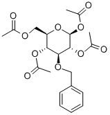 1,2,4,6-TETRA-O-ACETYL-3-O-BENZYL-BETA-D-GLUCOPYRANOSE Structure