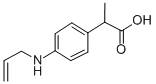 2-(4-((2-Propenyl)amino)phenyl)propionic acid Struktur