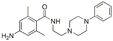 4-Amino-2,6-dimethyl-N-[2-(4-phenyl-1-piperazinyl)ethyl]benzamide Struktur