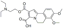 5,6-Dihydro-7,8-dimethoxypyrrolo[2,1-a]isoquinoline-2,3-dicarboxylic acid 2-[2-(diethylamino)ethyl] ester Struktur