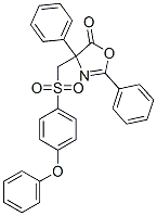 5(4H)-Oxazolone,  4-[[(4-phenoxyphenyl)sulfonyl]methyl]-2,4-diphenyl- Struktur