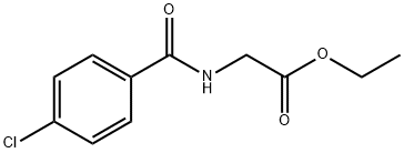 ETHYL 2-[(4-CHLOROBENZOYL)AMINO]ACETATE Struktur