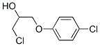 1-chloro-3-(4-chlorophenoxy)propan-2-ol Struktur