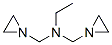 N,N-bis(aziridin-1-ylmethyl)ethanamine Struktur