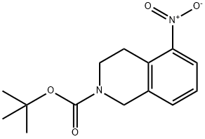 5-NITRO-3,4-DIHYDRO-1H-ISOQUINOLINE-2-CARBOXYLIC ACID TERT-BUTYL ESTER Struktur