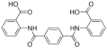 2,2'-[1,4-phenylenebis (carbonylimino)] bis-Benzoic acid Struktur