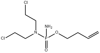 O-(3-Butenyl)-N,N-bis(2-chloroethyl)phosphorodiamidate Struktur