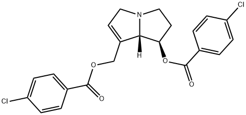 (1R-trans)-7-(((4-Chlorobenzoyl)oxy)methyl)-2,3,5,7a-tetrahydro-1H-pyr rolizin-1-yl 4-chlorobenzoate Struktur