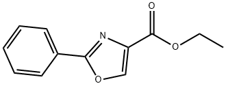 2-PHENYL-OXAZOLE-4-CARBOXYLIC ACID ETHYL ESTER Struktur