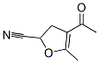 2-Furancarbonitrile, 4-acetyl-2,3-dihydro-5-methyl- (9CI) Struktur