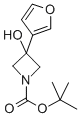 3-FURAN-3-YL-3-HYDROXYAZETIDINE-1-CARBOXYLIC ACID TERT-BUTYL ESTER Struktur