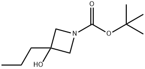 3-HYDROXY-3-PROPYLAZETIDINE-1-CARBOXYLIC ACID TERT-BUTYL ESTER Struktur