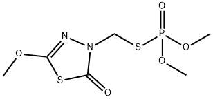 3-(dimethoxyphosphorylsulfanylmethyl)-5-methoxy-1,3,4-thiadiazol-2-one Struktur