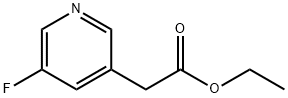 3-Pyridineacetic acid, 5-fluoro-, ethyl ester Struktur