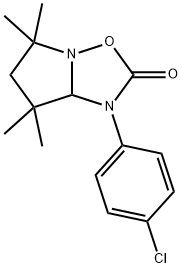 1-(4-Chlorophenyl)-5,6,7,7a-tetrahydro-5,5,7,7-tetramethylpyrrolo[1,2-b][1,2,4]oxadiazol-2(1H)-one Struktur