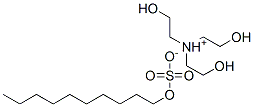 tris(2-hydroxyethyl)ammonium decyl sulphate Struktur