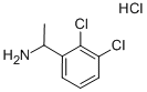 (+/-)-2,3-DICHLORO-ALPHA-METHYLBENZYLAMINE HYDROCHLORIDE Struktur