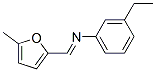 Benzenamine, 3-ethyl-N-[(5-methyl-2-furanyl)methylene]- (9CI) Struktur