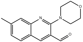 7-METHYL-2-MORPHOLIN-4-YL-QUINOLINE-3-CARBALDEHYDE Struktur