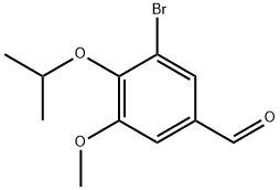 3-BROMO-4-ISOPROPOXY-5-METHOXYBENZALDEHYDE Struktur