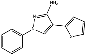 1-phenyl-4-(2-thienyl)-1H-pyrazol-3-ylamine Struktur