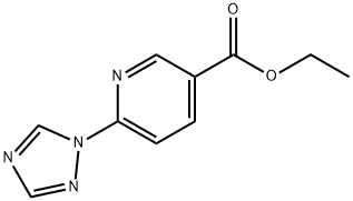 ethyl 6-(1H-1,2,4-triazol-1-yl)nicotinate Struktur