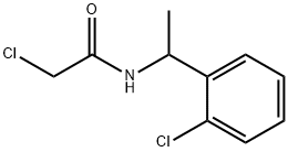 2-CHLORO-N-[1-(2-CHLOROPHENYL)ETHYL]ACETAMIDE Struktur