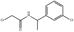 2-CHLORO-N-[1-(3-CHLOROPHENYL)ETHYL]ACETAMIDE Struktur