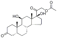 5α-Dihydrocortisol 21-Acetate Struktur