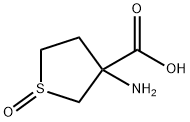 3-Thiophenecarboxylic  acid,  3-aminotetrahydro-,  1-oxide Struktur