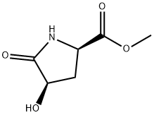 D-Proline, 4-hydroxy-5-oxo-, methyl ester, (4R)- (9CI) Struktur