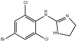 2-(4-Bromo-2,6-dichloroanilino)-2-imidazoline Struktur