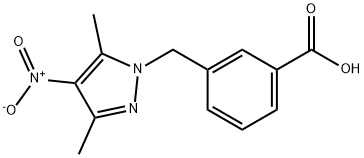 3-[(3,5-DIMETHYL-4-NITRO-1H-PYRAZOL-1-YL)METHYL]BENZOIC ACID Struktur