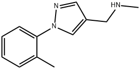 N-METHYL-1-[1-(2-METHYLPHENYL)-1H-PYRAZOL-4-YL]METHANAMINE Struktur