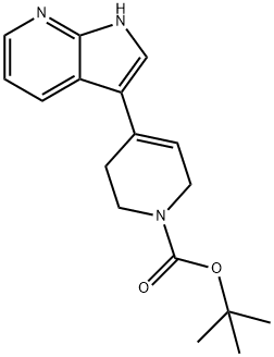 Tert-Butyl 4-(1H-pyrrolo[2,3-b]pyridin-3-yl)-5,6-dihydropyridine-1(2H)-carboxylate Struktur