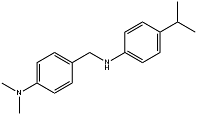 [(4-(DIMETHYLAMINO)PHENYL)METHYL](4-ISOPROPYLPHENYL)AMINE Struktur