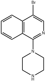 4-BROMO-1-(PIPERAZIN-1-YL)ISOQUINOLINE Struktur