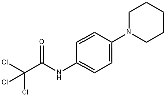 2,2,2-trichloro-N-(4-piperidinophenyl)acetamide Struktur