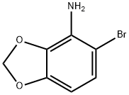 5-BROMO-1,3-BENZODIOXOL-4-AMINE Struktur