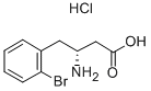 (R)-3-AMINO-4-(2-BROMO-PHENYL)-BUTYRIC ACID HCL Struktur